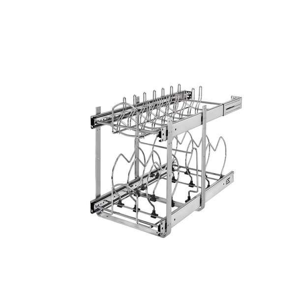 Rev-A-Shelf Rev-A-Shelf TwoTier Steel Wire Pull Out Cookware Cabinet Organizer 5CW2-1222-CR